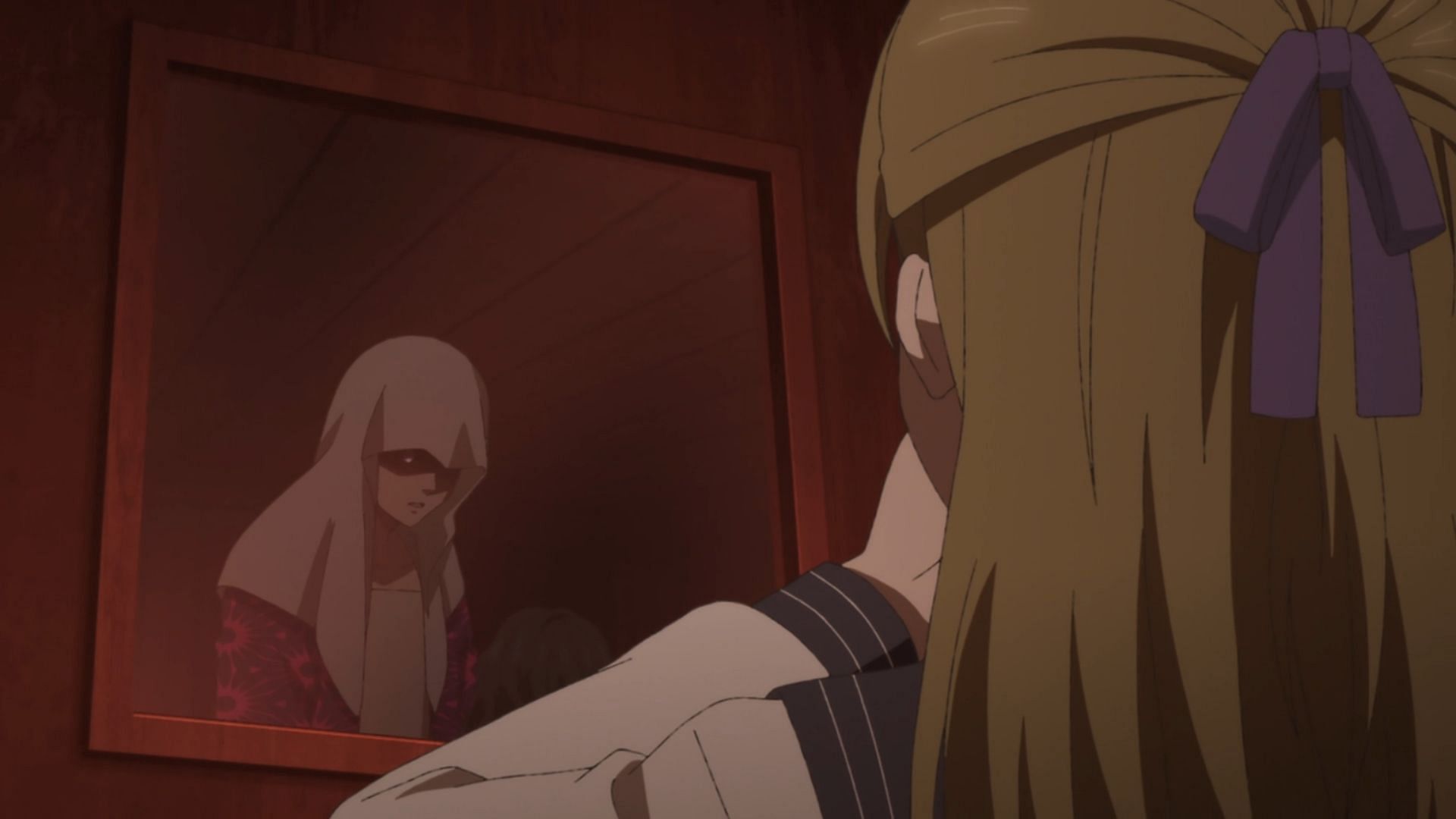 Eriko panics seeing the figure (Image via 100studio)